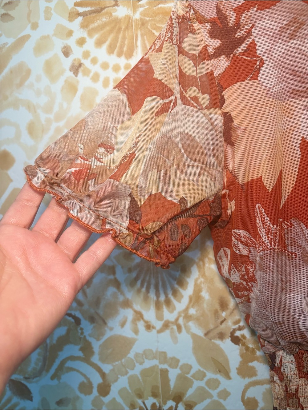 Kate & Lily Fall Floral Dress 8 Romantic Boho Cottagecore Botanical Fall Wedding - Picture 9 of 11